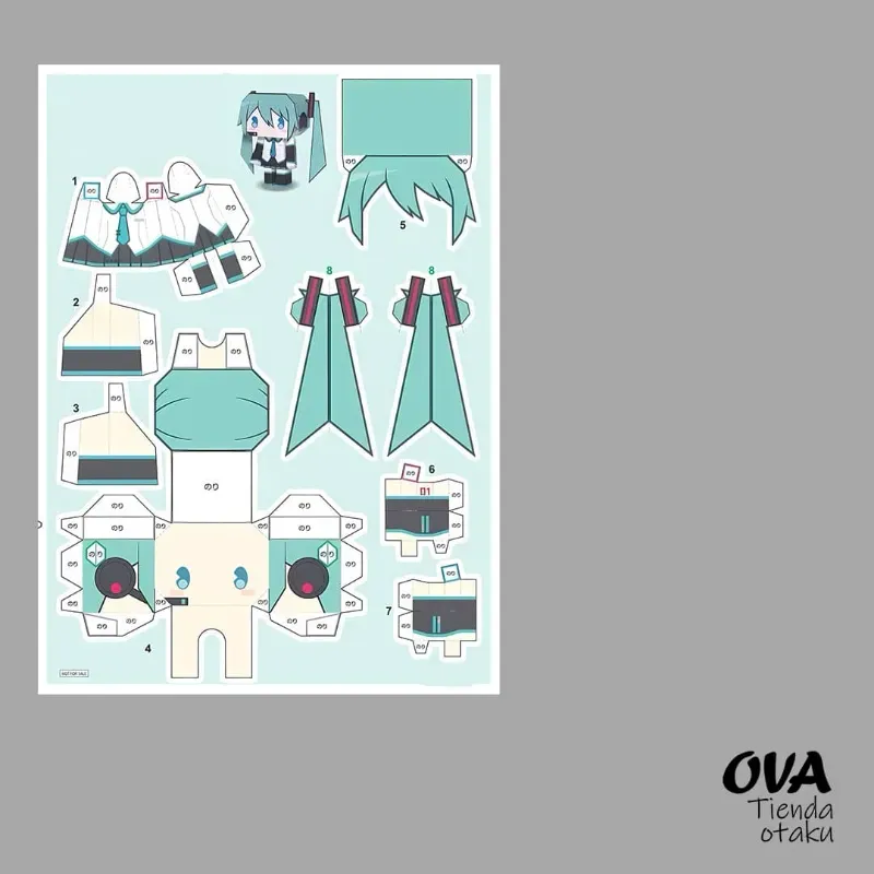 🎤 Papercraft Hatsune Miku 