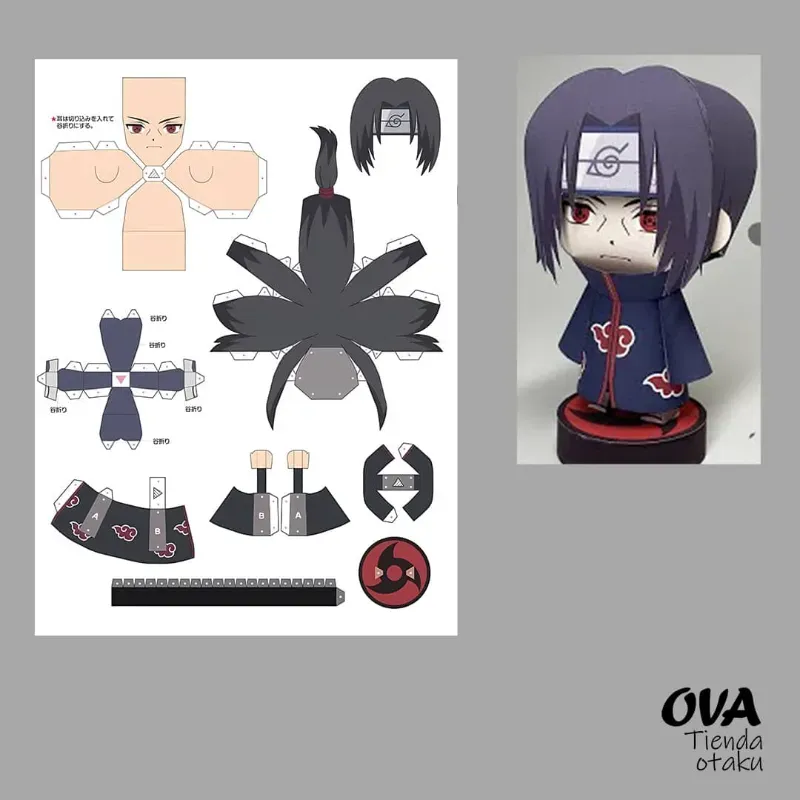 ☁️ Papercraft Itachi Uchiha (Naruto)