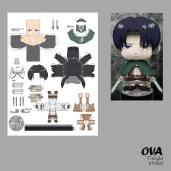 🪽 Papercraft Levi Ackerman (Shingeki no Kyojin/ Attack on Titan)