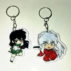 🐺 Pareja de llaveros Inuyasha y Kagome