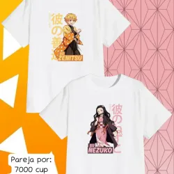 ⚡🌸 Pareja de pullovers Zenitsu + Nezuko (Kimetsu no Yaiba)