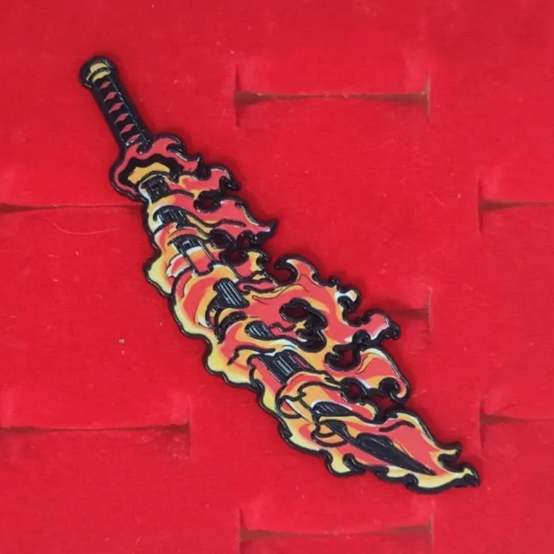 ❤️🔥 Pin katana Tanjiro respiración de fuego (Kimetsu no Yaiba)