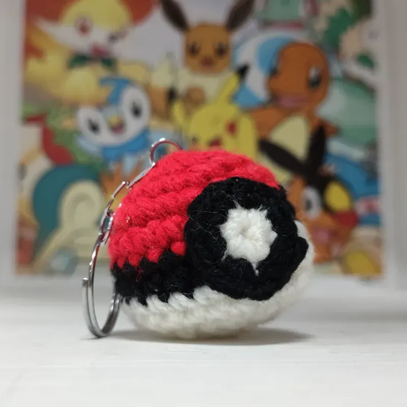 ⚡Pokeball llavero tejido 