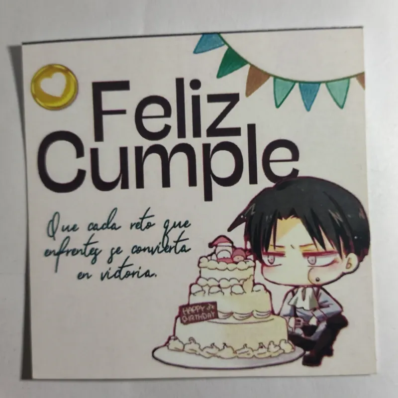 ⚔️ Postalita cumple Levi (Shingeki no Kyojin)