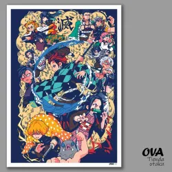 👺 Poster Kimetsu no Yaiba (Demon Slayer)