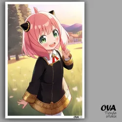 🔍 Póster pequeño Anja (Spy X Family)