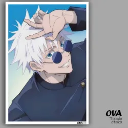 😎 Poster pequeño Gojo (Jujutsu Kaisen)