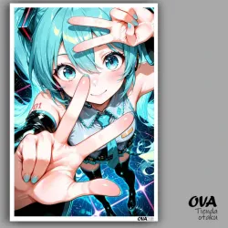🎙️ Poster pequeño Hatsune Miku