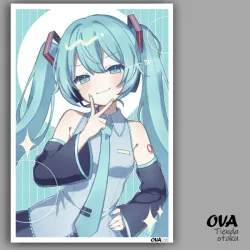 🎶 Póster pequeño Hatsune Miku
