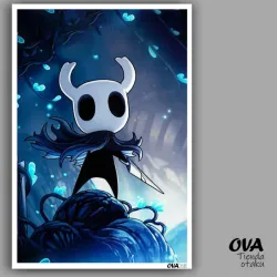 🗡️ Poster pequeño Hollow (Hollow Knight)