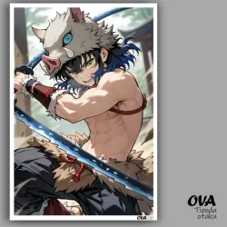 🐷 Poster pequeño Inozuke (Kimetsu no Yaiba)