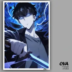 🗡️ Poster pequeño Jinwoo (Solo Leveling)