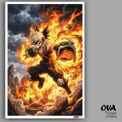 💥 Poster pequeño Katsuki Bakugo (My Hero Academia)