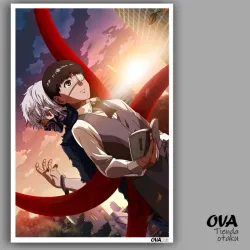 👁️ Poster pequeño Ken Kaneki (Tokyo Ghoul)