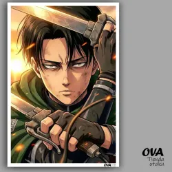 💪🏼 Póster pequeño Levi (Shingeki no Kyojin)