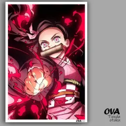 🌸 Póster pequeño Nezuko (Kimetsu no Yaiba)