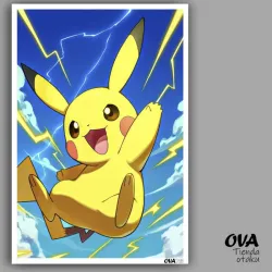 ⚡ Poster pequeño Pikachu (Pokemon)