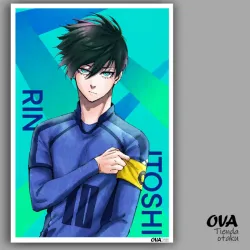 😒 Poster pequeño Rin Itoshi (Blue Lock)