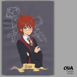 ♨️ Póster pequeño Ron Weasley (Harry Potter)