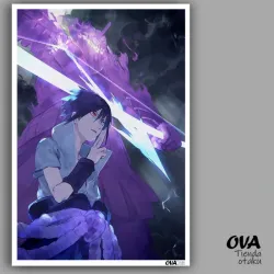 💜 Poster pequeño Sasuke (Naruto)