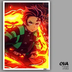 🈯 Póster pequeño Tanjiro (Kimetsu no Yaiba)