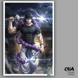 🔪 Poster pequeño Toji Fushiguro (Jujutsu Kaisen)