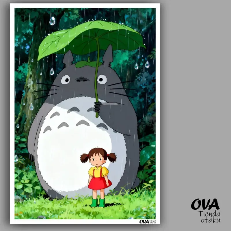 🍃 Poster pequeño Totoro (Mi vecino Totoro)