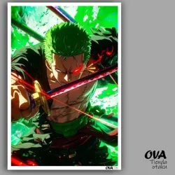⚔️ Póster pequeño Zoro (One Piece)