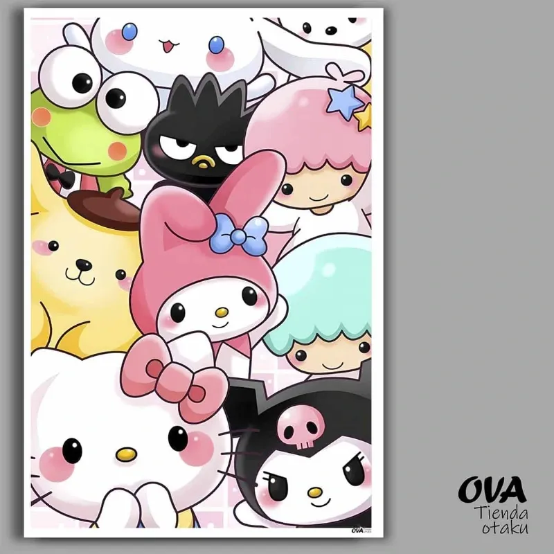 🐱😈🐕 Poster Sanrio (Hello Kitty, Kuromi)