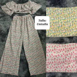 Conjunto de pantaloneta y blusa