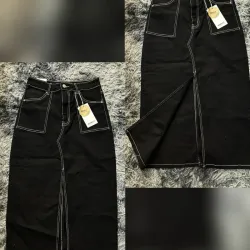 Saya Larga de Mezclilla 