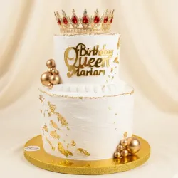 Cake 2 pisos + corona 