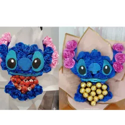Ramo con bombones en forma de Stitch 