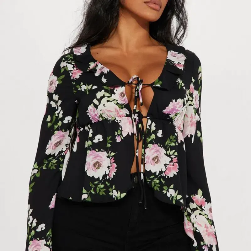 Blusa floreada