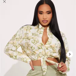 Camisa estampados verdes 