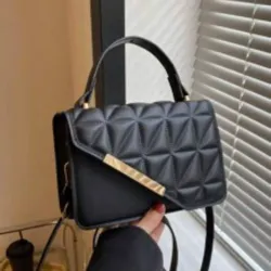 Cartera Negra Cuadrada 