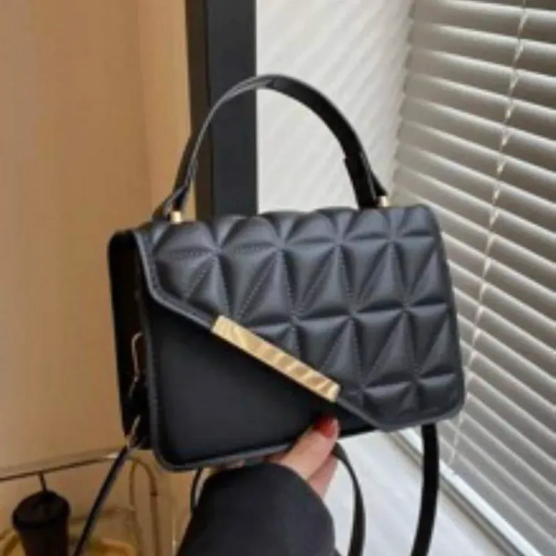 Cartera Negra Cuadrada 