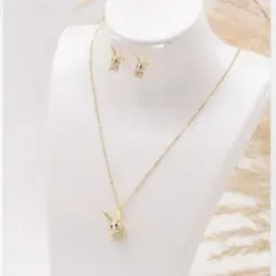 Juego de cadena y aretes