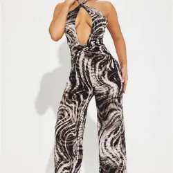 Mono enterizo estampado serpiente 