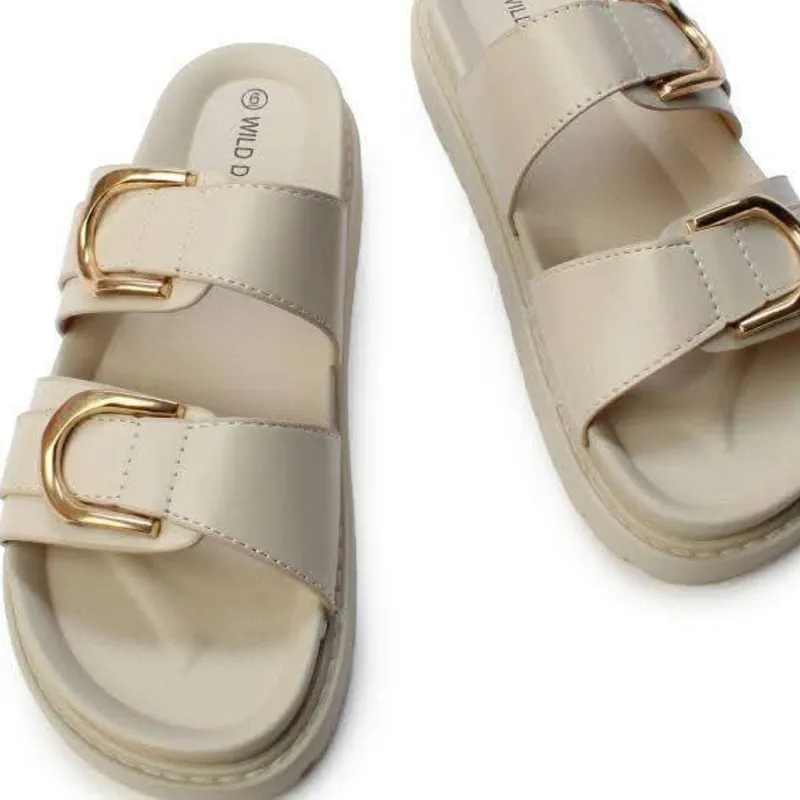 Sandalias beige