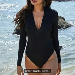 Trusa de manga larga negra