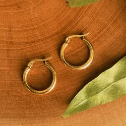 Argollas doradas medida XXS