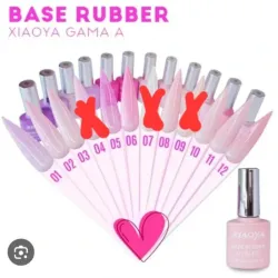 Base rubber Xiaoya de color