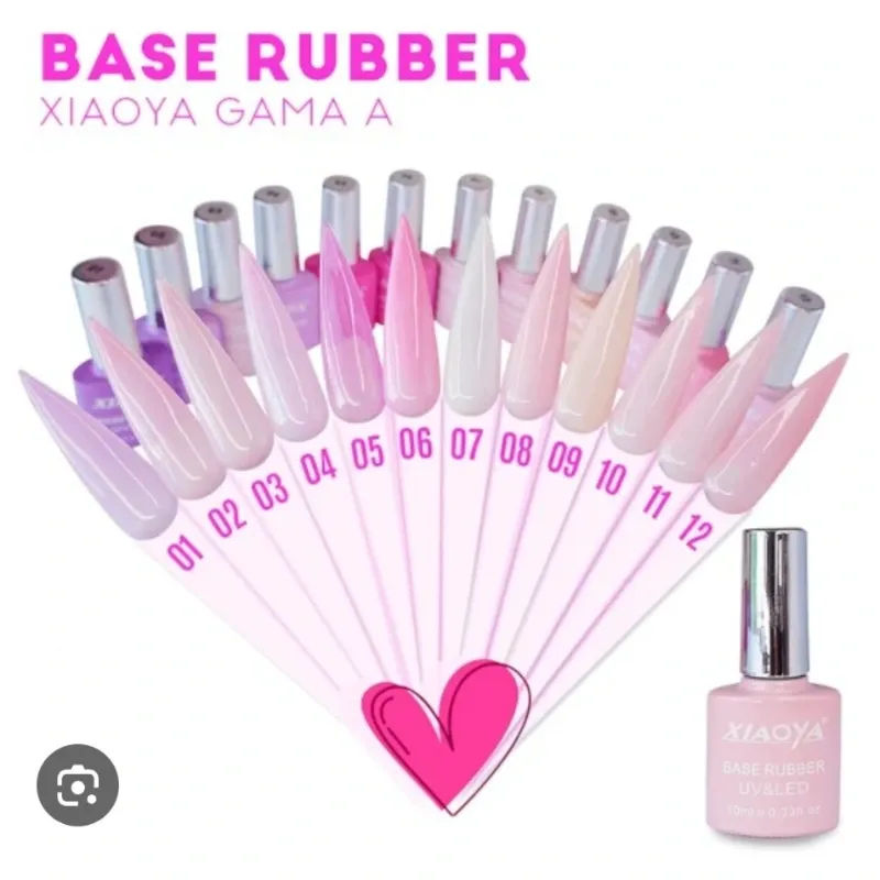Base rubber Xiaoya de color