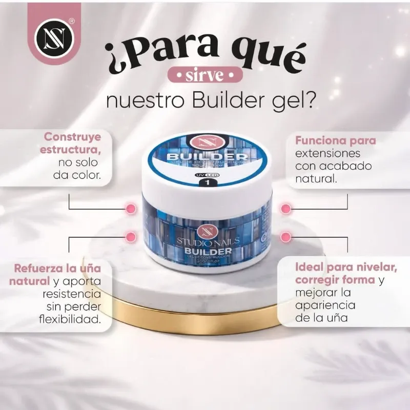 Builder gel StudioNails (blanco lechoso)