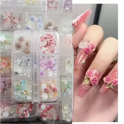 Cajitas de rosas con perlas y balines