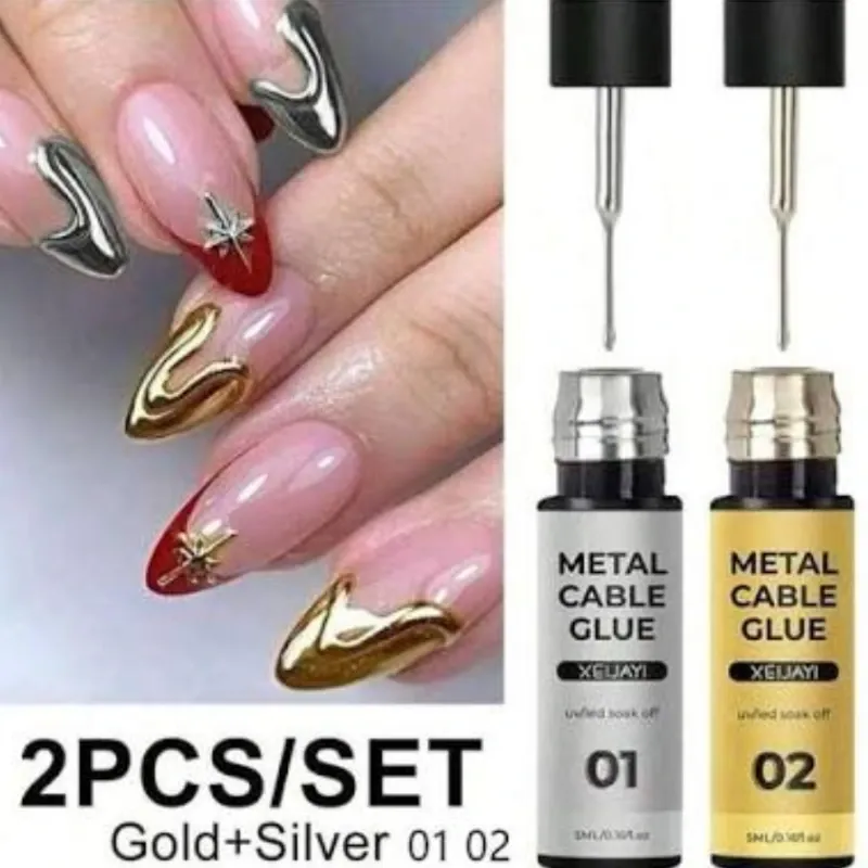 Dúo de liner gel metálicos