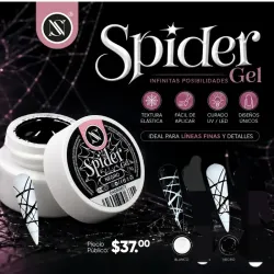 Dúo de spider gel StudioNails (blanco y negro)