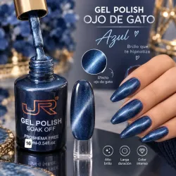 Esmalte ojo de gato JR azul