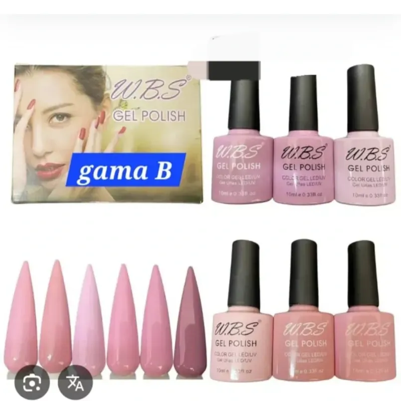 Esmaltes WBS (tonos rosados)